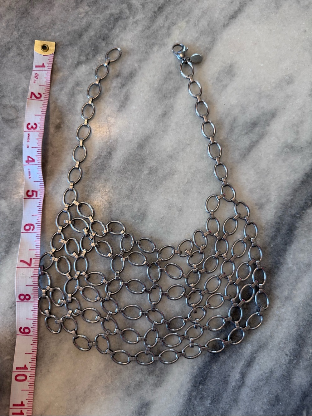 Steel by Design - Women’s bib necklace - Picture 3 of 9